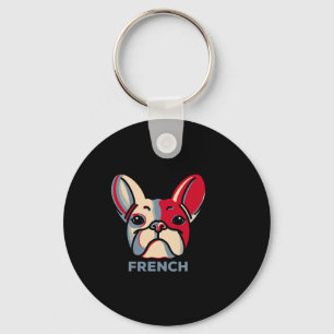 Fransk Bulldog-Hund Roligt 1 Nyckelring