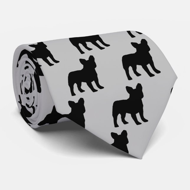 Fransk Bulldog Hund Silhouette Slips (Rullad)