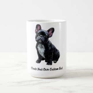Fransk Bulldog Hund Skapa Din Egen Anpassad Text  Kaffemugg