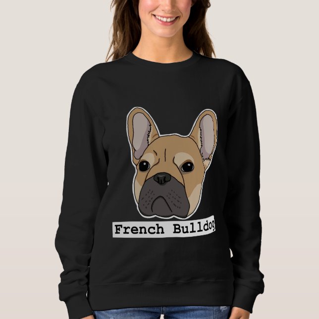 Fransk Bulldog-Hund T Shirt (Framsida)