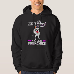 Fransk Bulldog Hund Women Girls Fransk Bulldog Hoodie