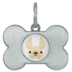 Fransk Bulldog-Hundbrickor ID-bricka Husdjur