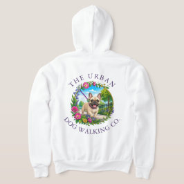 Fransk Bulldog Hundpromenad Kläder Dragkedja Hoodi T Shirt