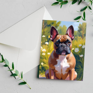 Fransk Bulldog Husdjur Målning Hund Kort