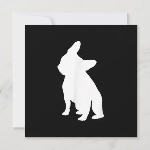 Fransk Bulldog huvud Lutningsapparat, frenchie Hea Julkort