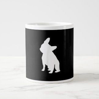 Fransk Bulldog huvud Lutningsapparat, frenchie Hea Jumbo Mugg