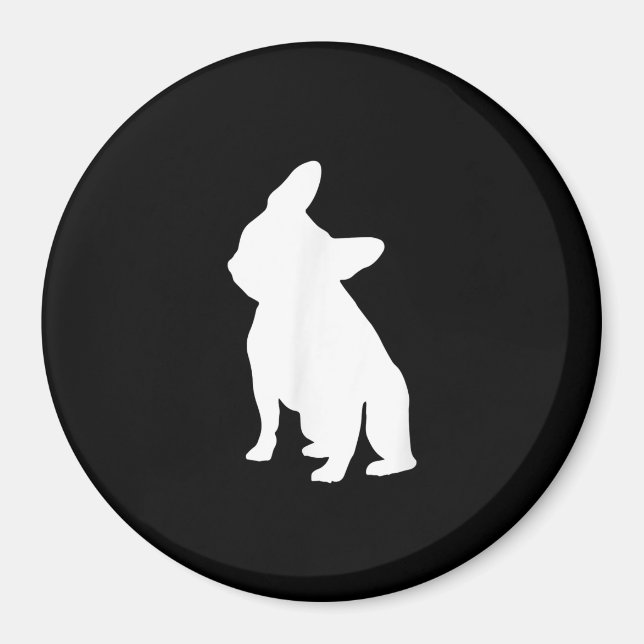 Fransk Bulldog huvud Lutningsapparat, frenchie Hea Magnet (Framsidan)