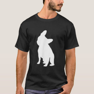 Fransk Bulldog huvud Lutningsapparat, frenchie Hea T Shirt