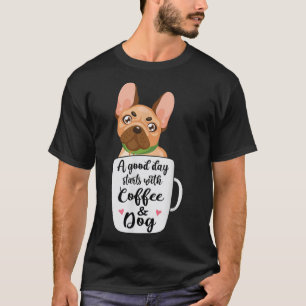 Fransk Bulldog i ett kaffe kopp hund mamma T Shirt