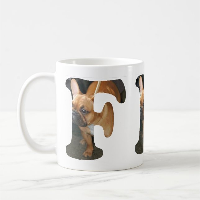 Fransk Bulldog i F Kaffemugg (Vänster)