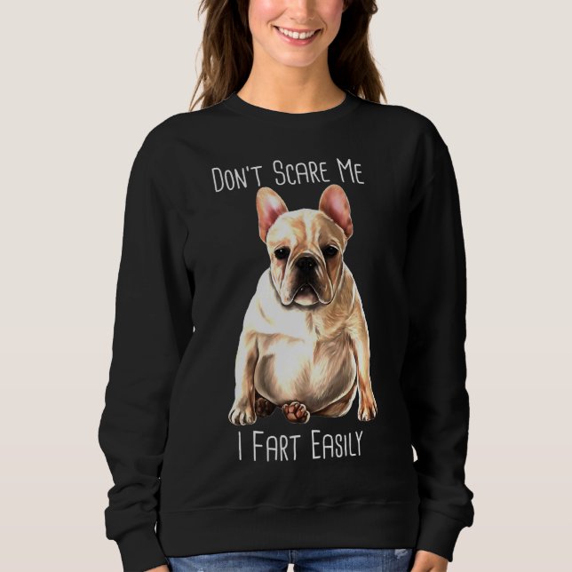 Fransk Bulldog I Fart Easily Frenchie T Shirt (Framsida)