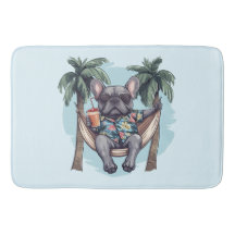 Fransk Bulldog I Hawaiiansk Top