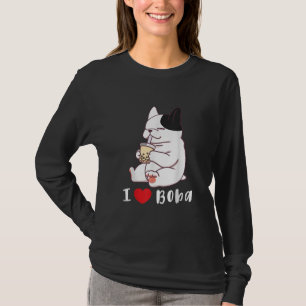 Fransk Bulldog I Kärlek Boba Bubble Mjölk Tea Hund T Shirt