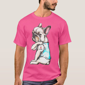 Fransk Bulldog i Kärlek Mamma Rolig hund Mammor T Shirt