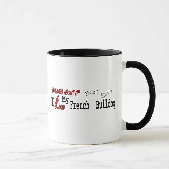 Fransk Bulldog (I Kärlek) Mugg (Höger)