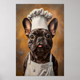 Fransk Bulldog I Kockhatt Poster, Husdjur Poster