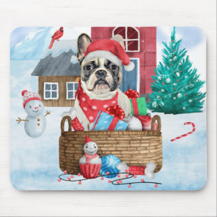 Fransk Bulldog i snö Hund House Musmatta