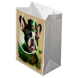 Fransk Bulldog i St. Patrick Dress