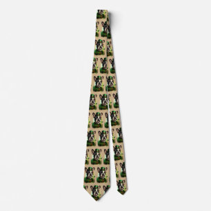 Fransk Bulldog i St. Patrick's Day-dräkt Slips
