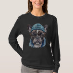 Fransk Bulldog Illustration Vintage Retro Stil T Shirt<br><div class="desc">Fransk Bulldog Illustration Vintage Retro Stil</div>