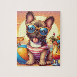 Fransk Bulldog Jigszle Puzzle Pussel