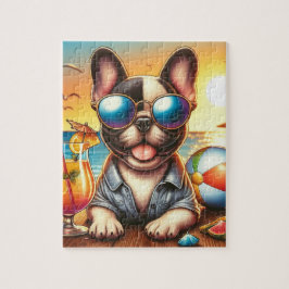 Fransk Bulldog Jigszle Puzzle Pussel