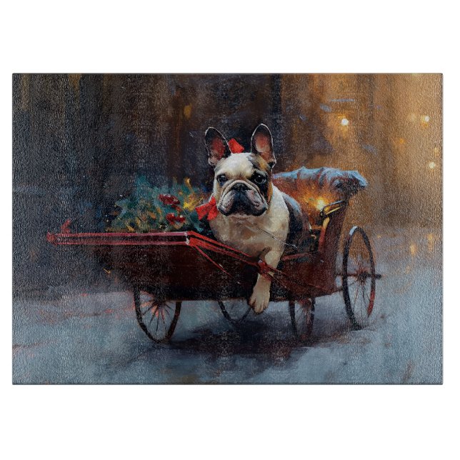 Fransk Bulldog Jul Festlig Säsong (Framsidan)