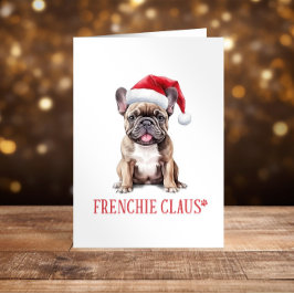 Fransk bulldog jul Glad helg lustigt