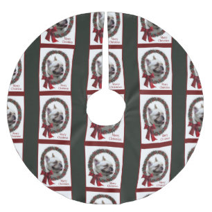Fransk Bulldog-jul Julgransmatta Borstad Polyester