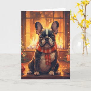 Fransk Bulldog Jul – Mysig Tröja Kort