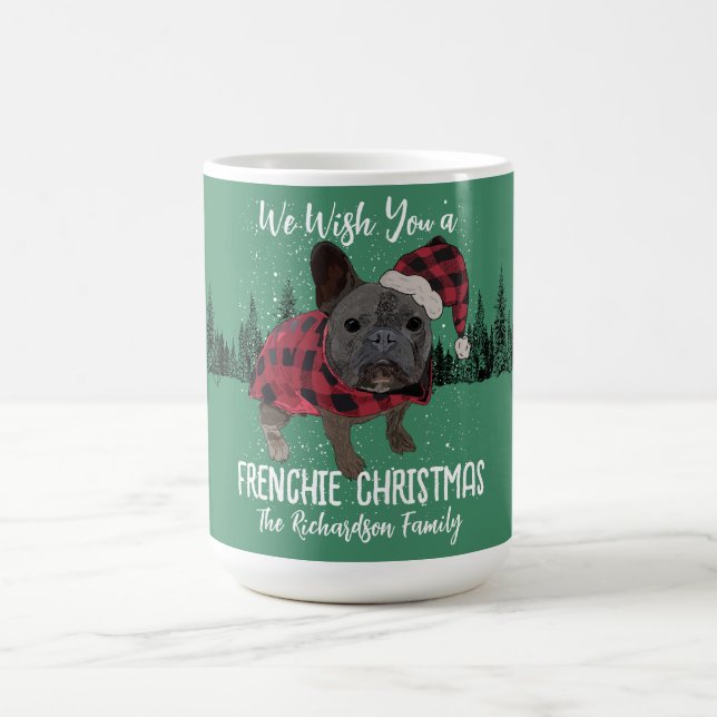 Fransk Bulldog Jul Personlig Hund Frenchie Kaffemugg (Center)