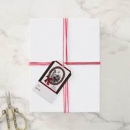 Fransk Bulldog-jul Presentetikett