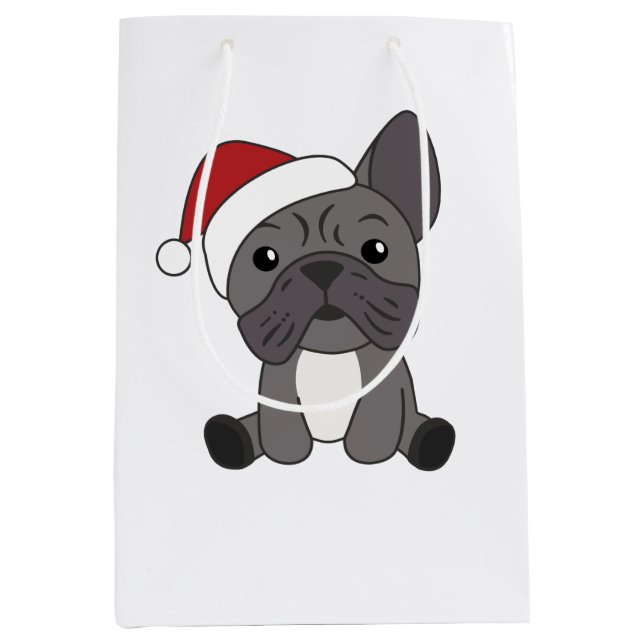 Fransk Bulldog Jul Snö Winter Animals (Framsidan)