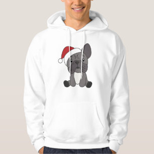 Fransk Bulldog Jul Snö Winter Animals Hoodie