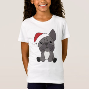 Fransk Bulldog Jul Snö Winter Animals T Shirt