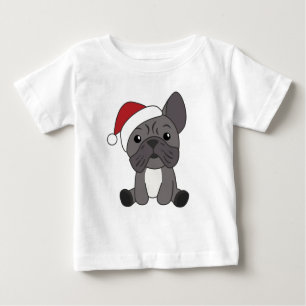 Fransk Bulldog Jul Snö Winter Animals T Shirt