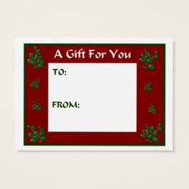 Fransk Bulldog-julklappar Visitkort