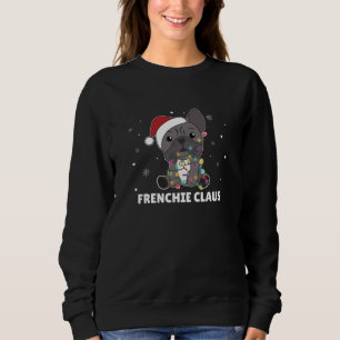 Fransk Bulldog-julpun FRENCHIE CLAUS T Shirt