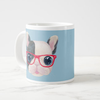 Fransk bulldog jumbokaffe mugg jumbo mugg