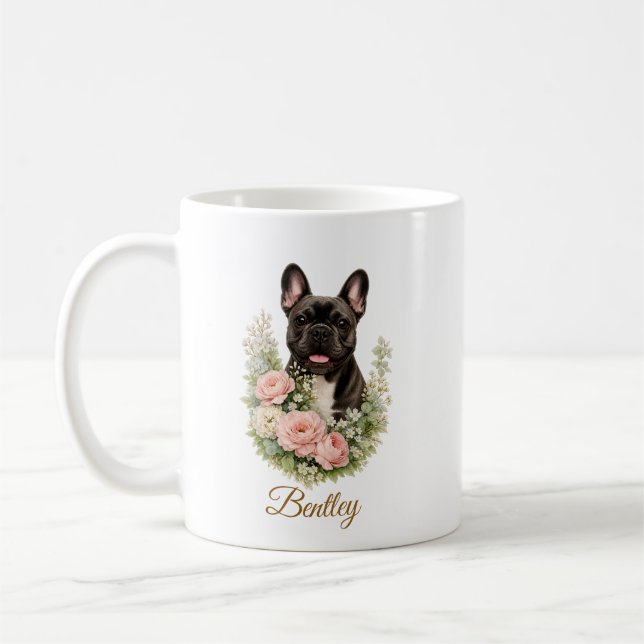 Fransk Bulldog Kaffemugg (Vänster)
