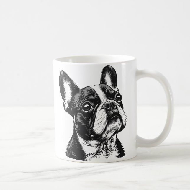 Fransk Bulldog Kaffemugg (Höger)