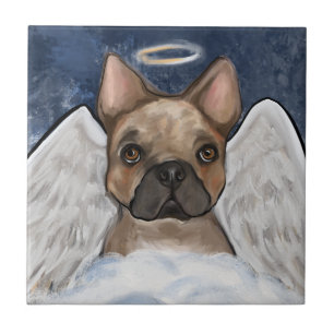 FRANSK BULLDOG KAKELPLATTA