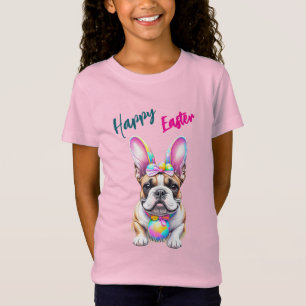Fransk Bulldog Kanin Påsk Bulldogge T Shirt
