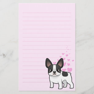 Fransk Bulldog Kärlek Brevpapper