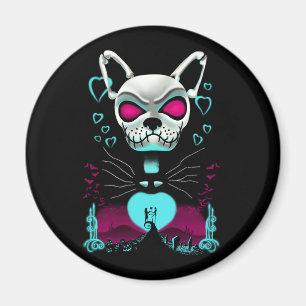 Fransk Bulldog Kärlek Halloween Pumpkin Gift Magnet