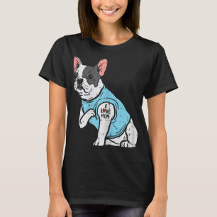 Fransk Bulldog Kärlek Mamma Tattoo Frenchie Hundäg T Shirt