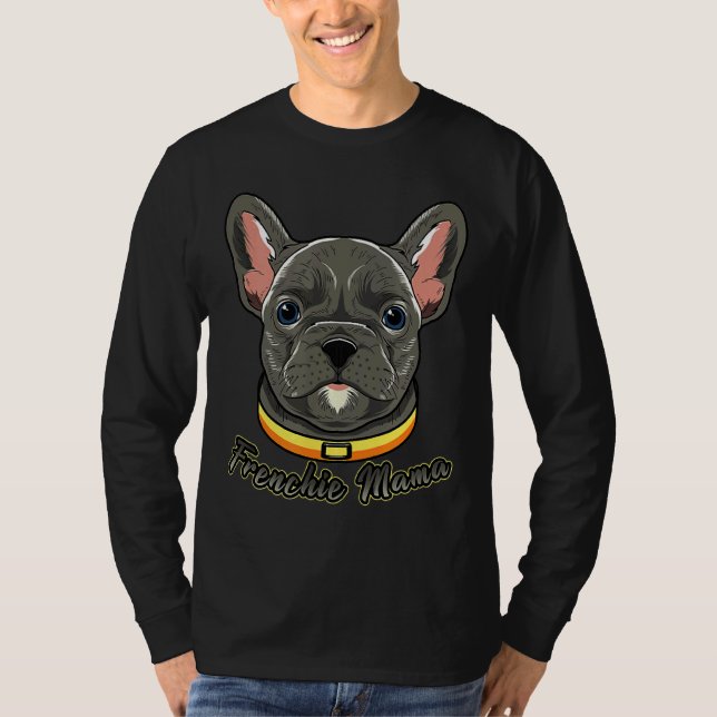 Fransk Bulldog Kids Frenchie Mamma T Shirt (Framsida)