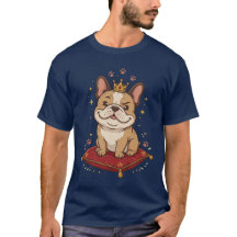 Fransk Bulldog King Cute Frenchie Hundälskare Pres
