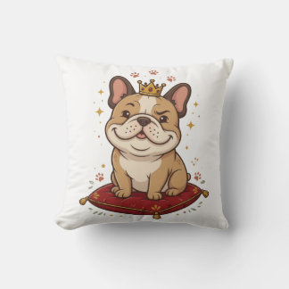 Fransk Bulldog King Kudd Frenchie Älskare Kudde