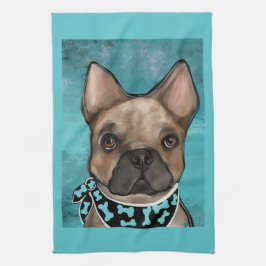 FRANSK BULLDOG KÖKSHANDDUK